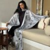 Hand-Painted Wings of Freedom Kimono - Image 7
