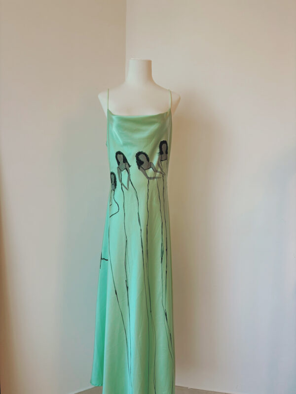 Hand-Painted Mirror Dress - Image 4