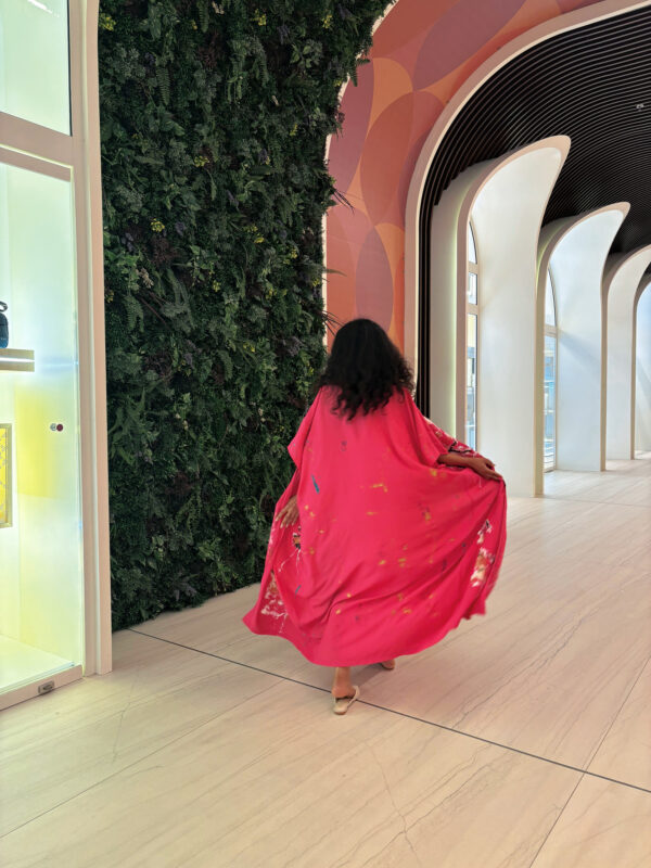 Hand-Painted Butterfly Garden Kimono - Image 8