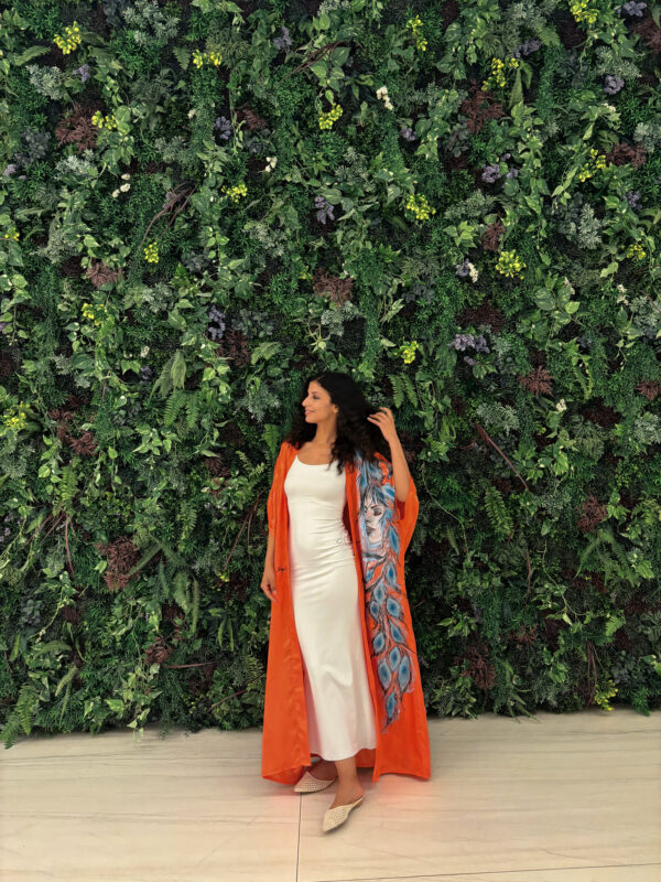 Hand-Painted Queen of the Sky Kimono - Image 4