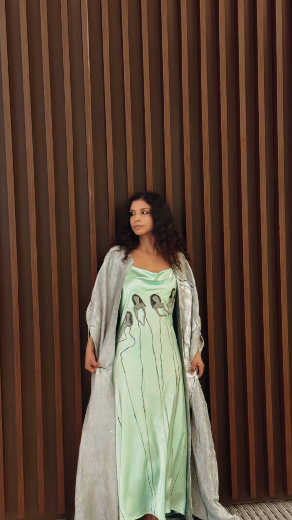 Hand-Painted Mirror Dress - Image 3