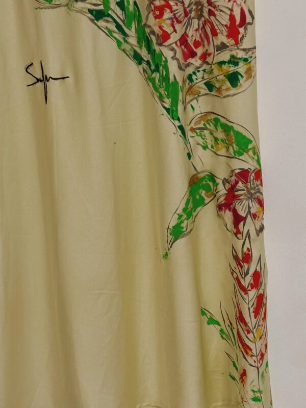 Hand-Paited Tropic Soul Silk Dress - Image 2
