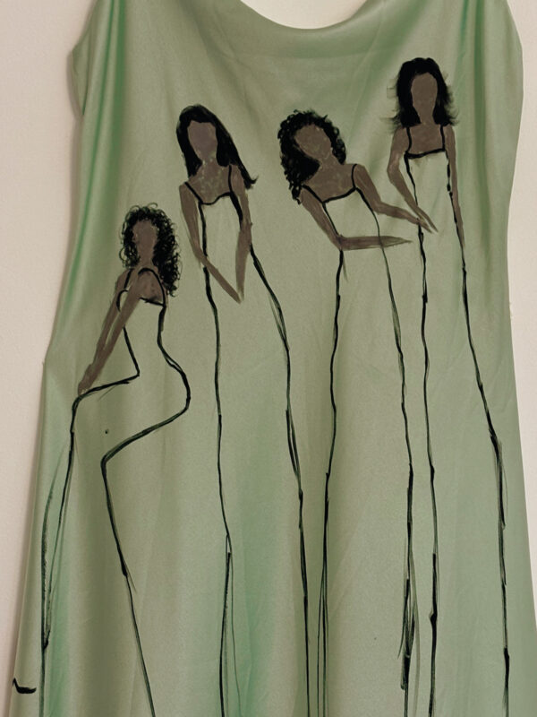 Hand-Painted Mirror Dress - Image 2