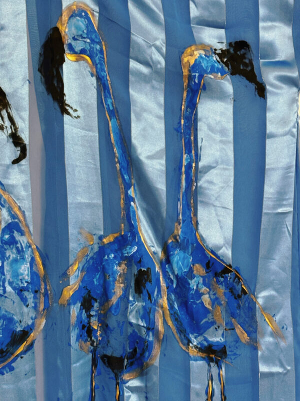 Hand-Painted Flamingo Dream Kimono - Image 2