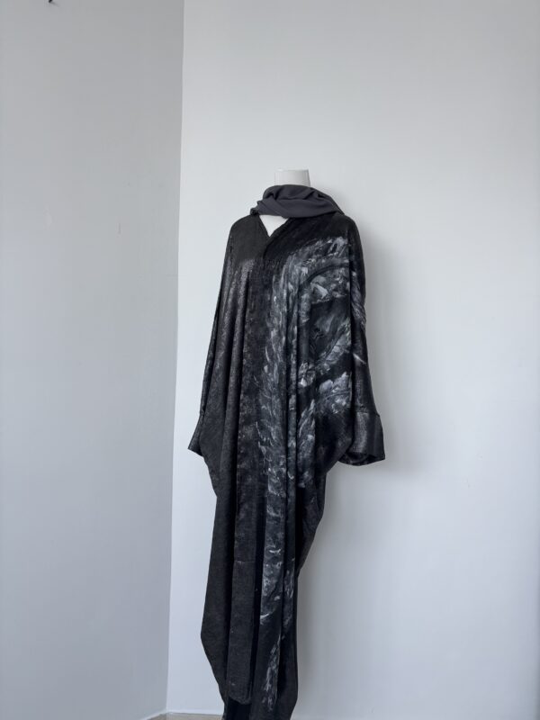 Hand-Painted Ethereal Plume Abaya - Image 6