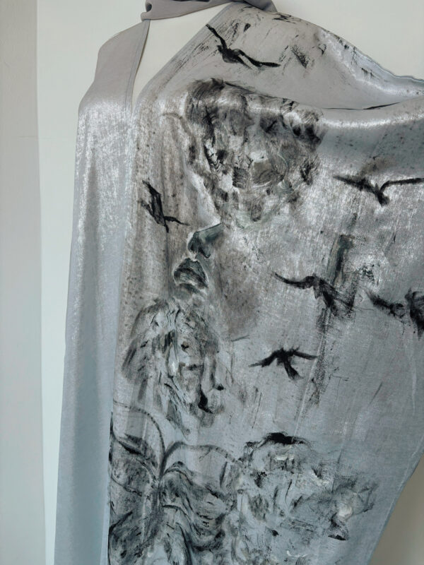 Hand-Painted Wings of Freedom Abaya - Image 2