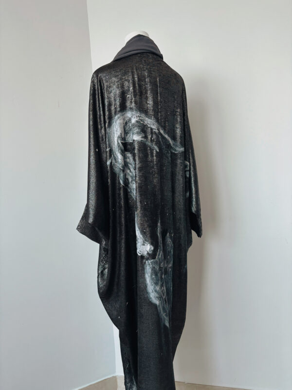 Hand-Painted Rustic Spirit Abaya - Image 7