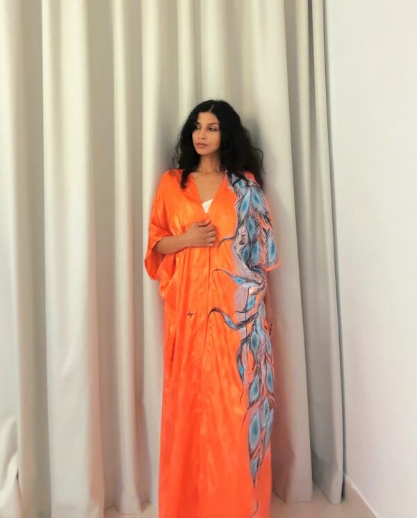 Hand-Painted Queen of the Sky Kimono - Image 8