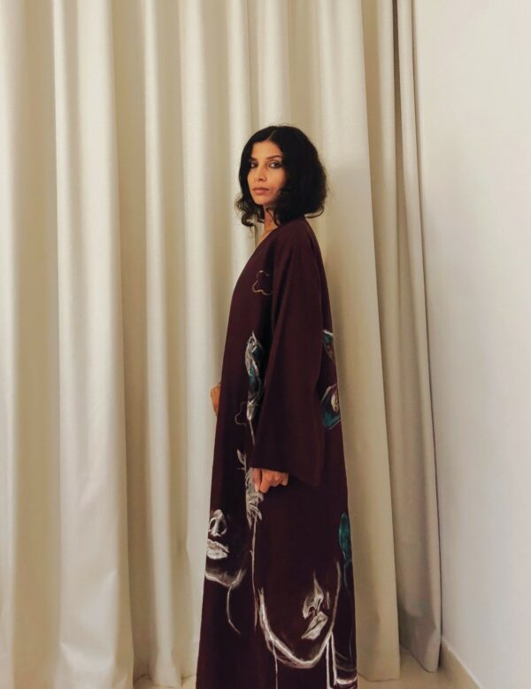 Hand-Painted Opulent Bloom Kimono - Image 7