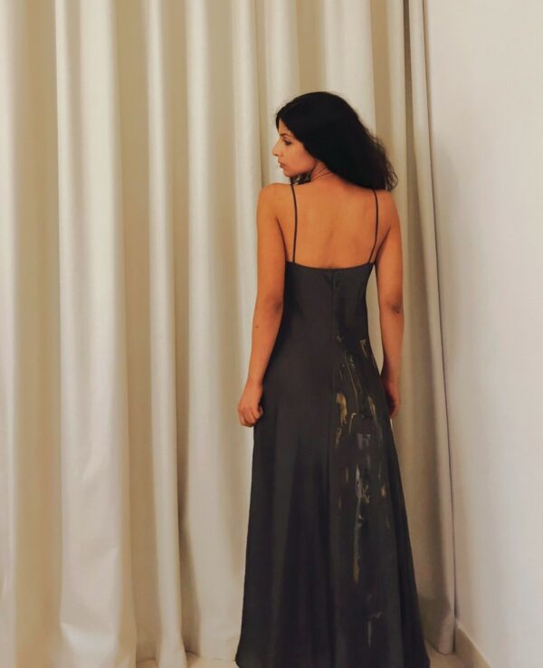 Hand-Painted Daydreamer Silk Dress - Image 2